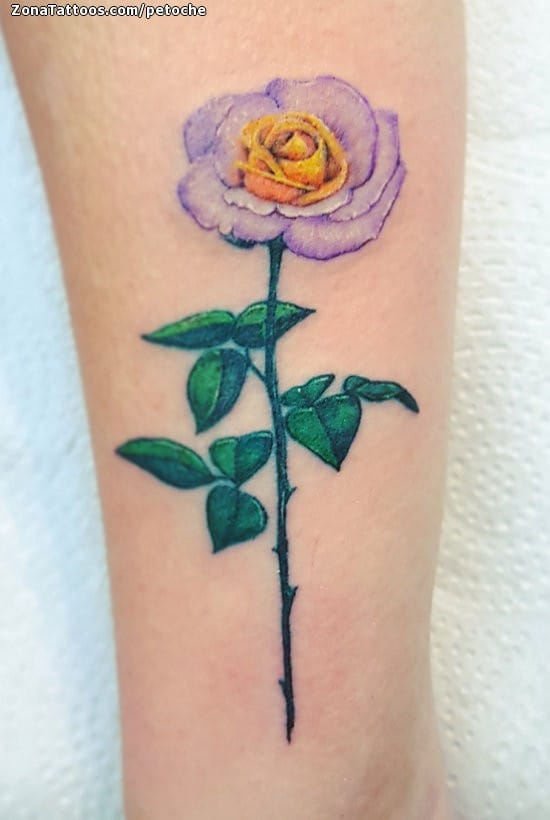 Tattoo photo Roses, Flowers