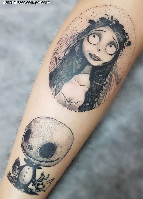 Foto de tatuaje Corpse Bride, Tim Burton, Góticos