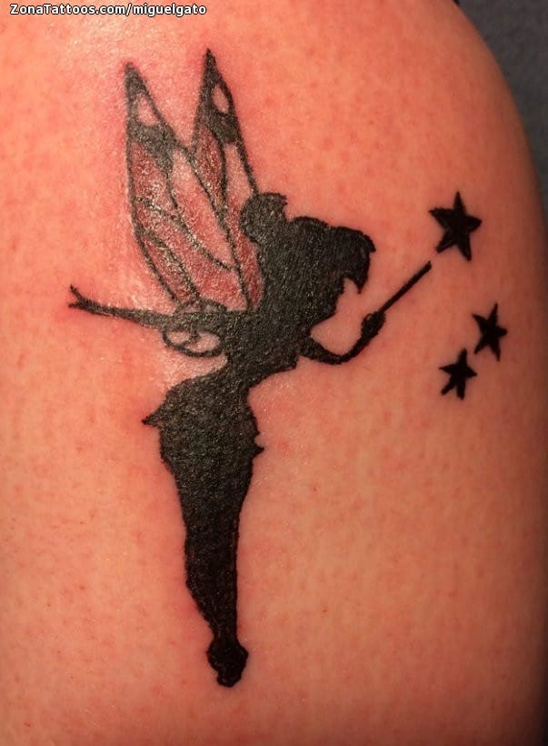Hình dán tattoo thiên thần tinkerbell c02 miếng dán tạm thời size  lt10x6cm  Lazadavn