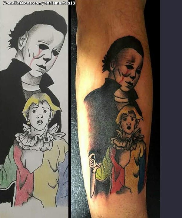 Foto de tatuaje Michael Myers, Cine, Terror