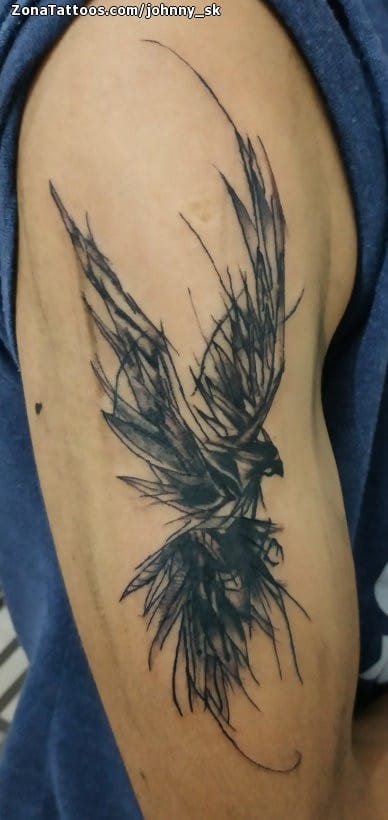 Tattoo photo Birds, Grunge, Animals