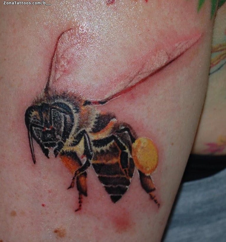 Tattoo photo Bees, Insects