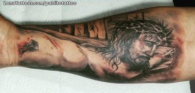 Tattoo photo Christ, Religious