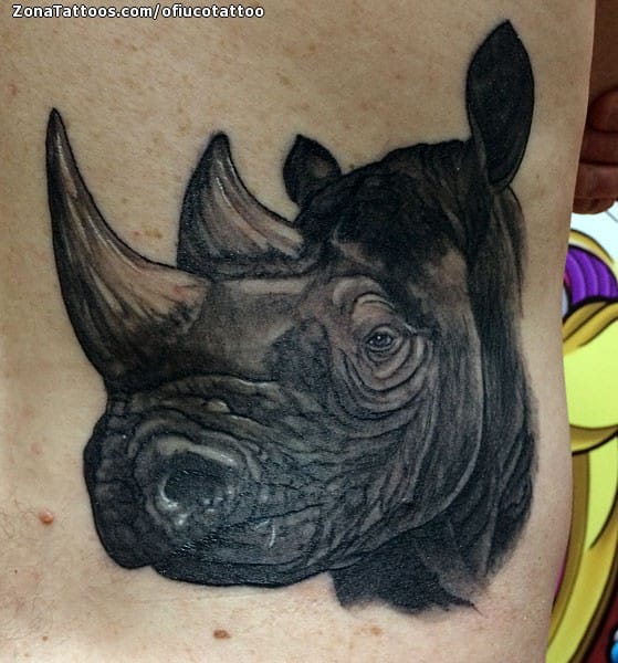 Tattoo photo Rhinoceros, Animals