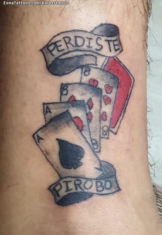 Foto de tatuaje Naipes, Poker