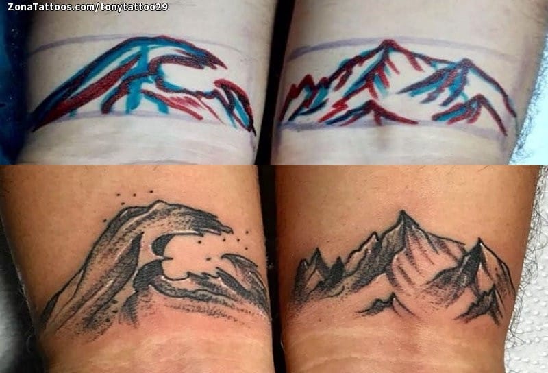 Tattoo of Mountains, Waves