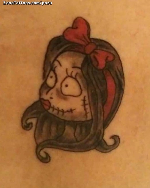 Foto de tatuaje Corpse Bride, Tim Burton