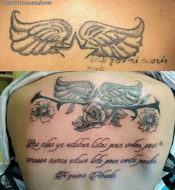 Tattoo photo Wings, Back