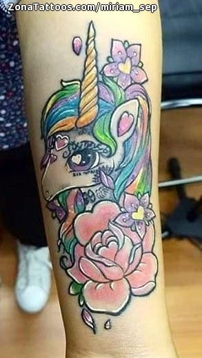 Foto de tatuaje Unicornios, Fantasía