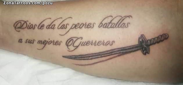 Foto de tatuaje Frases, Letras, Religiosos