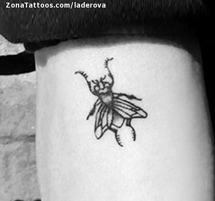 Tattoo photo Flies, Insects, Tiny