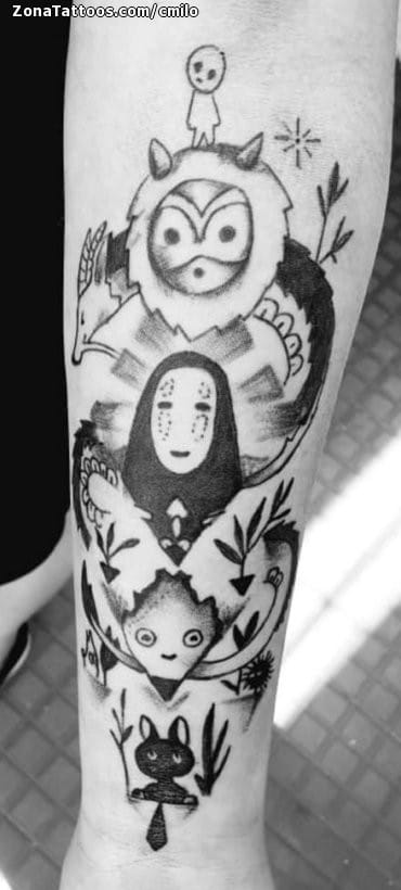 Foto de tatuaje Ghibli, Cine