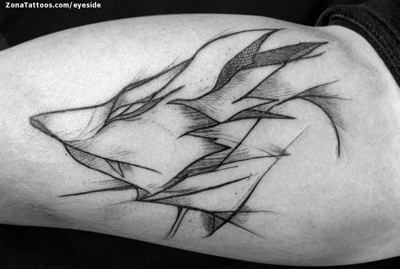 Foto de tatuaje Lobos, Animales