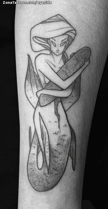 Foto de tatuaje Sirenas, Fantasía