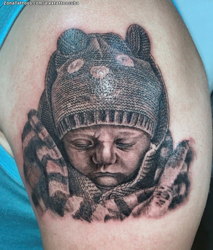 Foto de tatuaje Bebés, Retratos, Personas