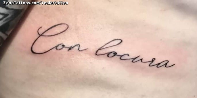 Foto de tatuaje Frases, Letras