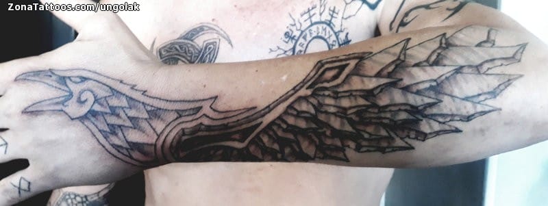 Foto de tatuaje Águilas, Antebrazo, Aves