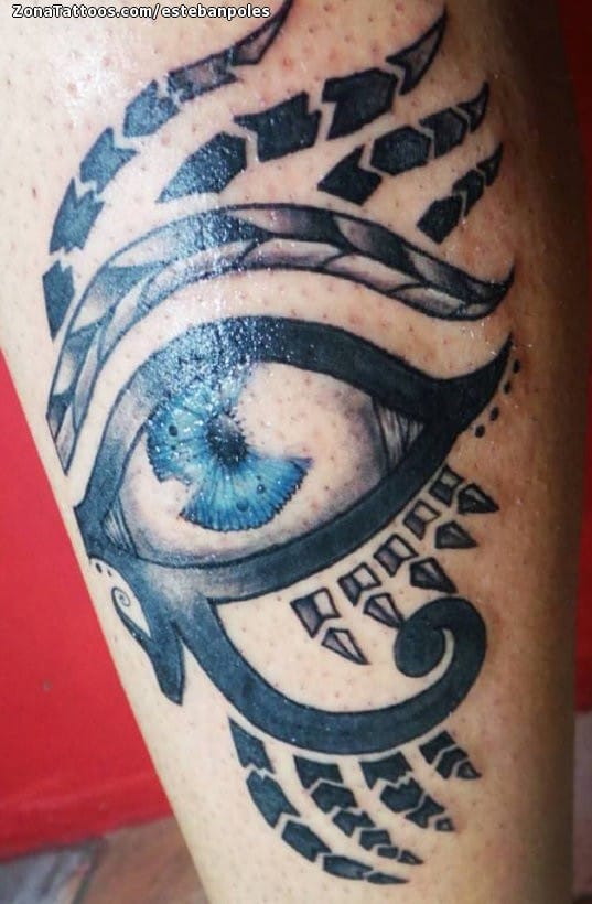 Foto de tatuaje Ojo de Horus, Egipcios