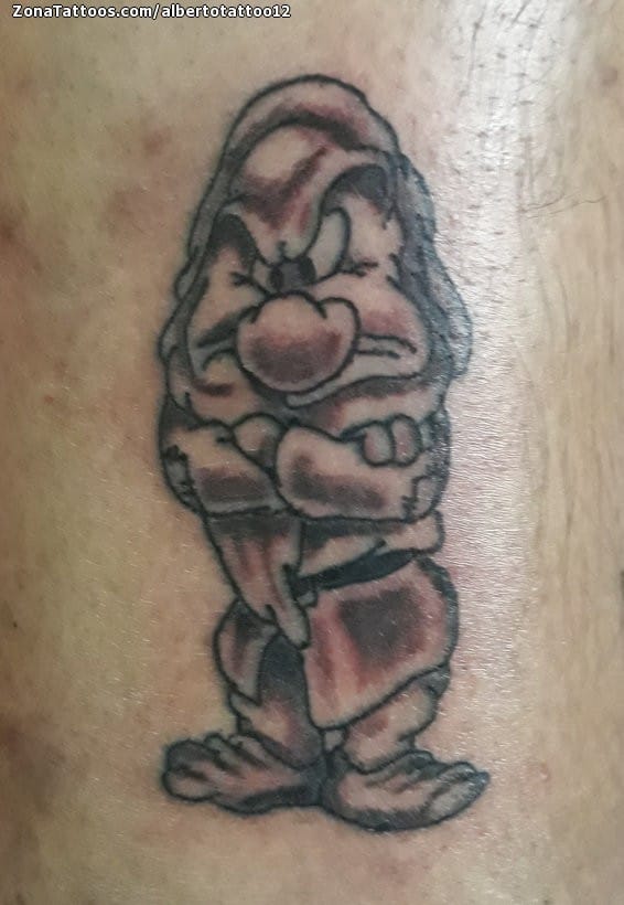 Foto de tatuaje Gnomos, Disney, Blancanieves