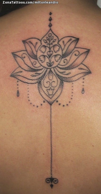 Tattoo photo Lotus, Back