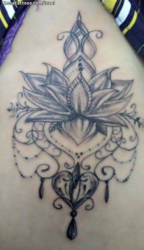 Tattoo photo Mandalas, Lotus