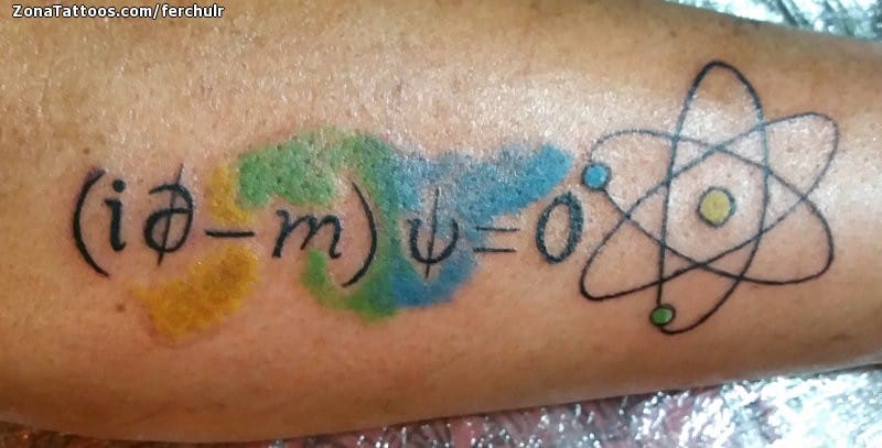 Foto de tatuaje Química, Acuarela