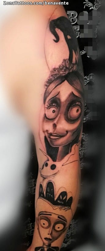 Tattoo photo Corpse Bride, Movies, Tim Burton