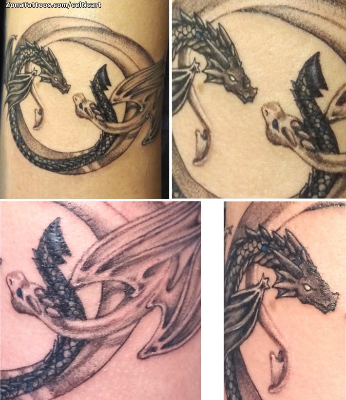 Foto de tatuaje Dragones, Fantasía