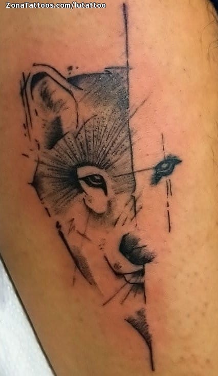 Foto de tatuaje Lobos, Animales