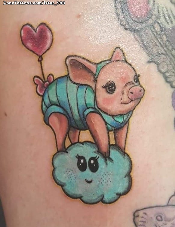 Tattoo photo Pigs, Animals