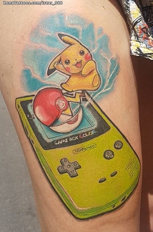 Tattoo Of Pokemon Videogames