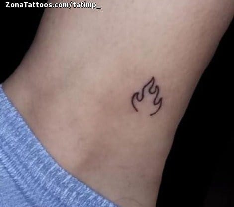 Foto de tatuaje Llamas, Fuegos, Pequeños