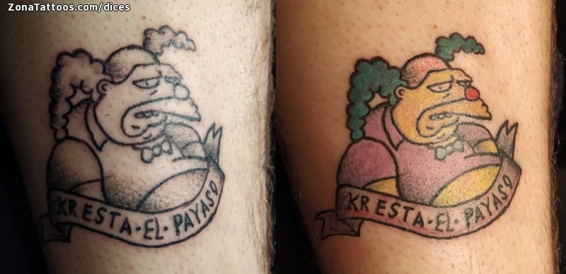 Tattoo photo The Simpsons, Clowns, TV Shows