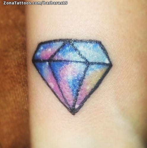 Foto de tatuaje Diamantes