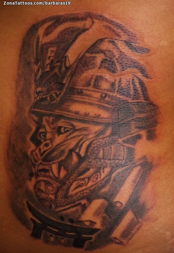 Foto de tatuaje Rey Mono, Samurais, Orientales