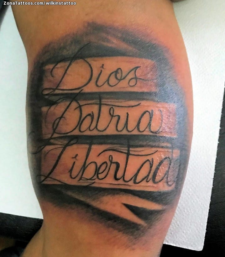 Foto de tatuaje Pergaminos, Frases, Letras