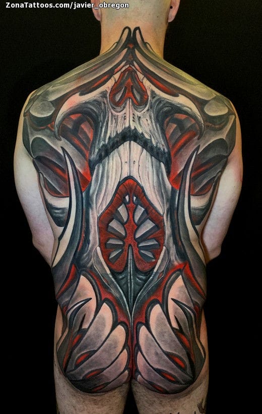 Tattoo of Biorganic, Back, Butt