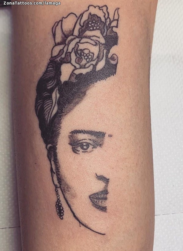 Foto de tatuaje Frida Kahlo, Personas, Rostros