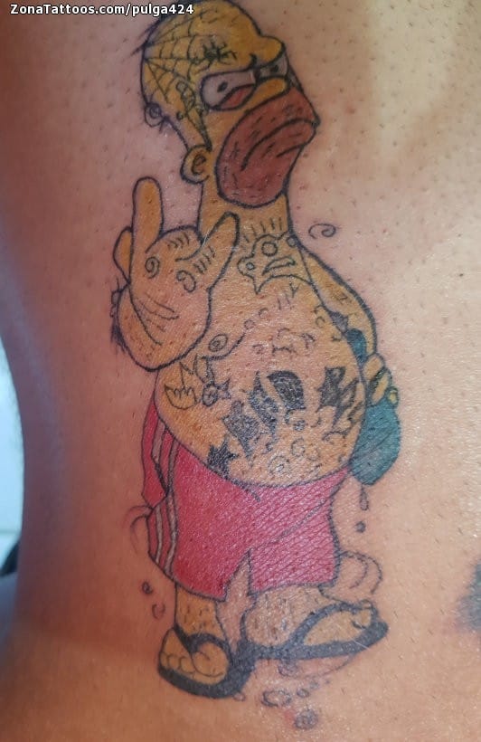 Foto de tatuaje Los Simpson, Series de TV