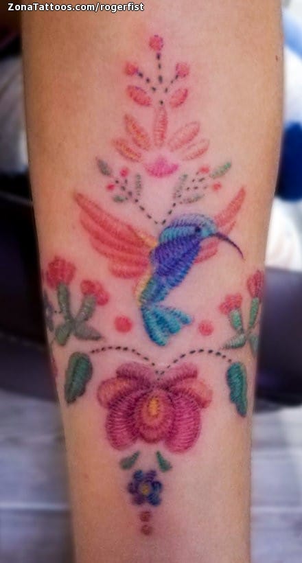 Foto de tatuaje Colibríes, Aves, Animales