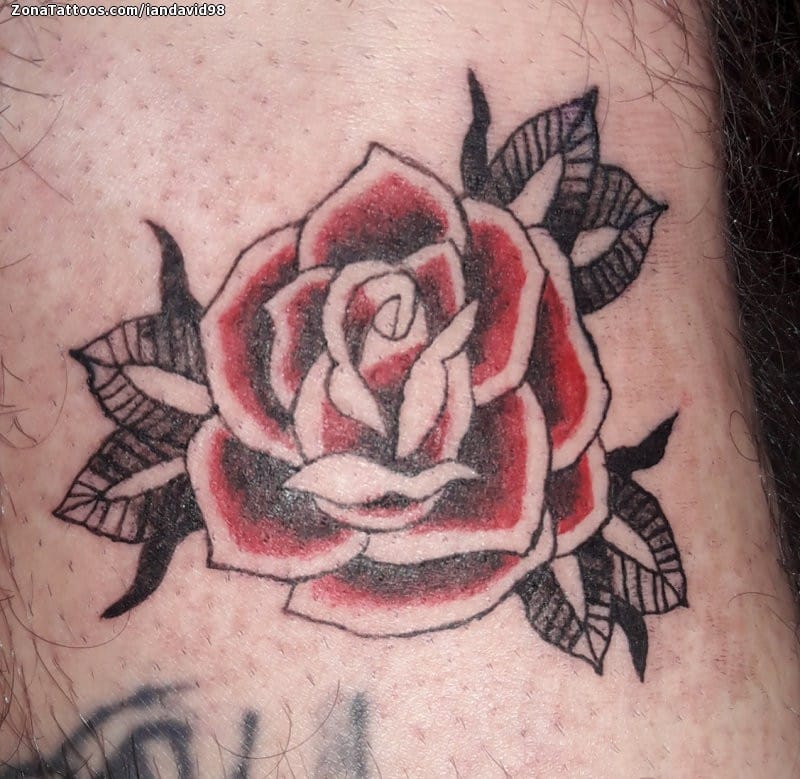 Tatuaje De Rosas Flores 