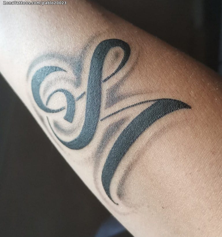 Tatuaje de Iniciales, Letras
