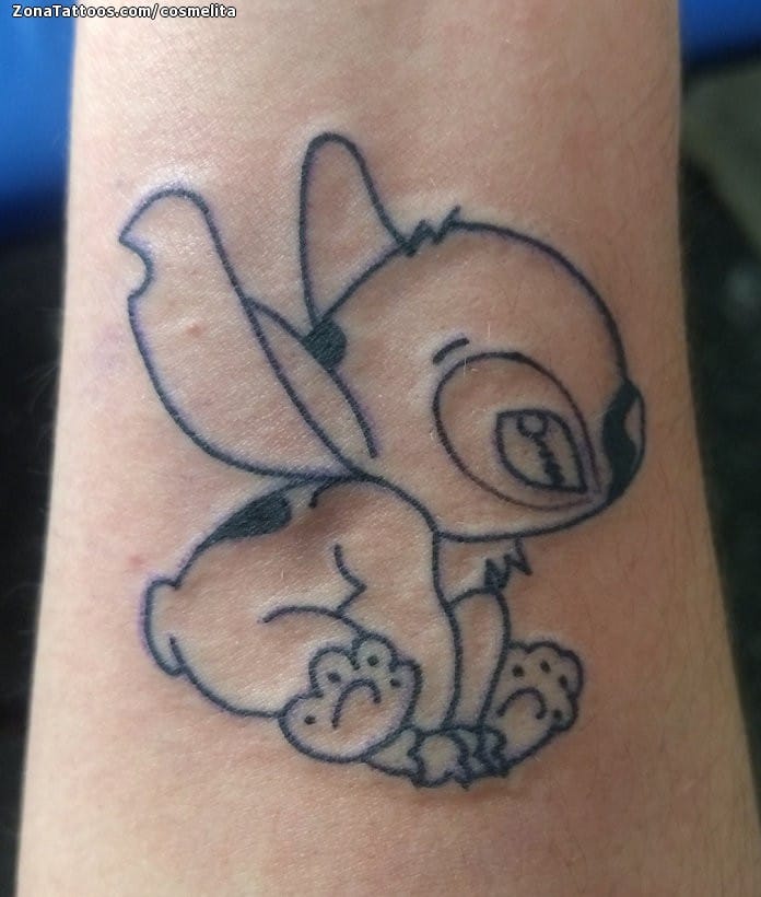 6 Stitch And Angel Tattoos