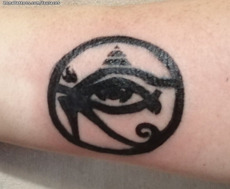 Foto de tatuaje Ojo de Horus, Egipcios