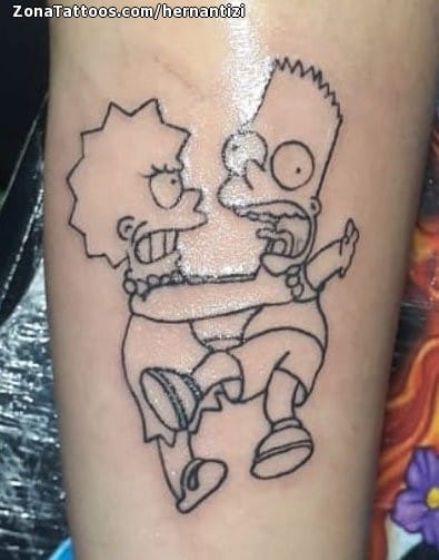 Foto de tatuaje Los Simpson, Series de TV