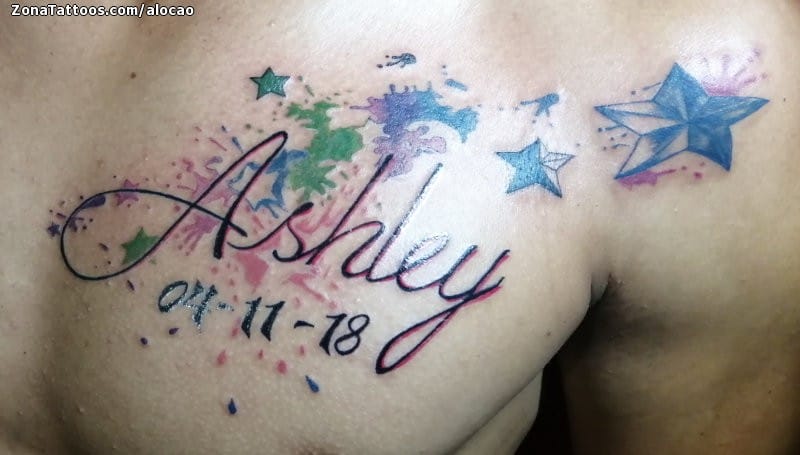 Foto de tatuaje Ashley, Nombres, Letras