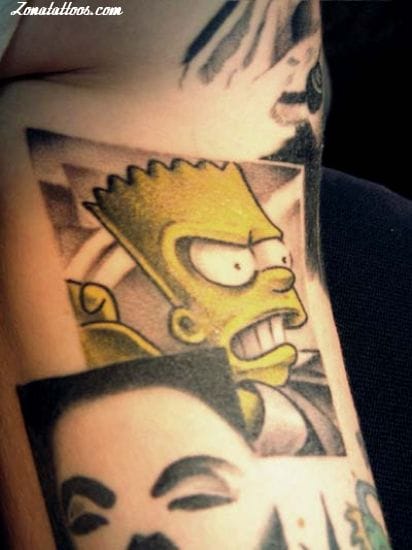 Foto de tatuaje Los Simpson, Series de TV