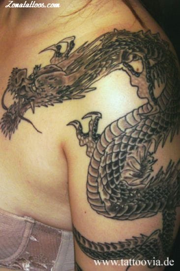 Tattoo photo Asian, Dragons