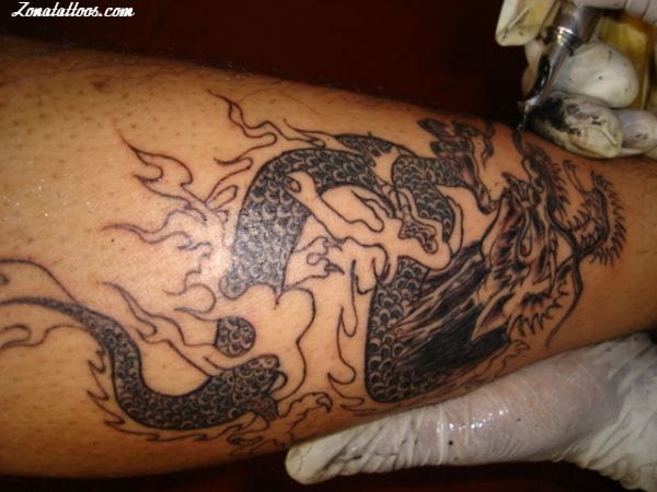 Foto de tatuaje Dragones, Orientales