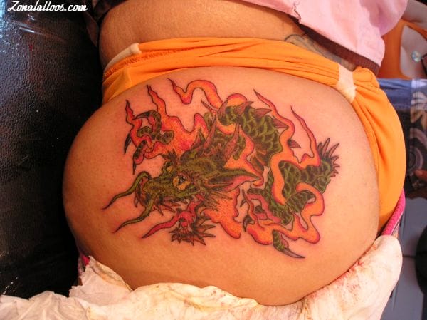 Foto de tatuaje Dragones, Orientales